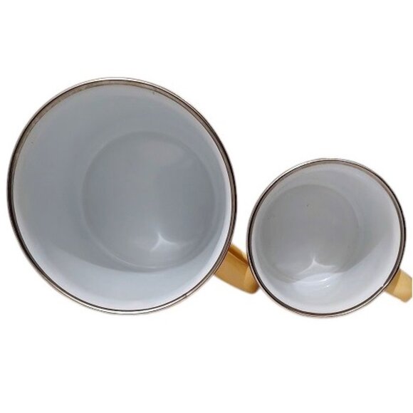 Jack Rabbit Creations Elephants Tea-For-Two Enamelware Big and Little Mugs - Picture 4 of 5